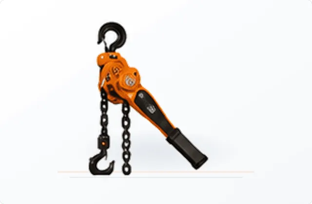 Lever hoist front view
